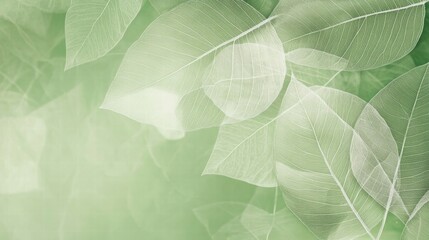 delicate green leaf texture background