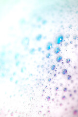 Creative Vibrant Rainbow Water Bubble and Watercolour Background Abstract Colour