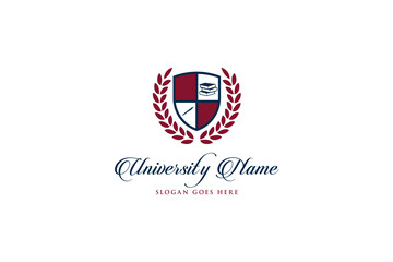 University, academy Logo vector. Education Shields logo for high school education vector Logo Template