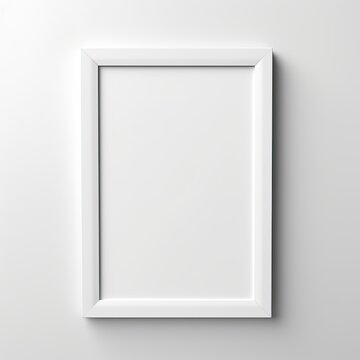 un cadre blanc format A5 sans affiche fond blancavec des &Atilde;&copy;l&Atilde;&copy;ments abstraits