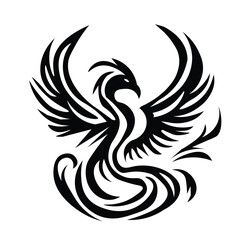 Obraz premium Floral Design A classic black and white floral design element featuring elegant, curved leaves and intricate detailing. Ornamental Perfect for use in decorative borders, logos