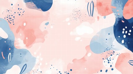 abstract pink and blue watercolor background