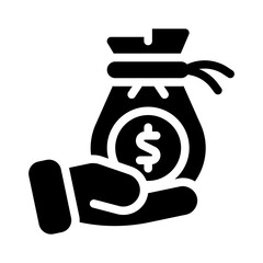 mutual fund glyph icon