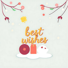 Obraz premium flower, floral, vector, card,