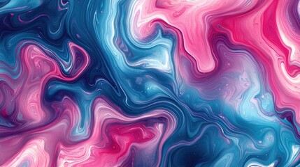 Fototapeta premium Vibrant blend of pink and blue in a smooth gradient, creating a fresh, contemporary background.