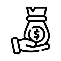 Money Bag line icon