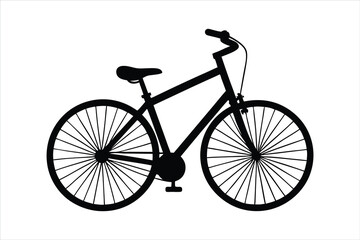 Fototapeta premium silhouette of a bicycle icon 