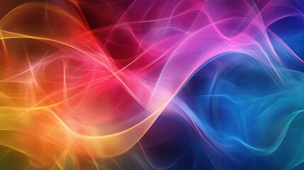 Fototapeta premium abstract colorful swirling light waves
