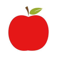 Red apple fruit vector