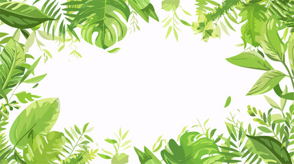 Vibrant Green Leaf Nature Elements Collection