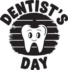 Dentist's day T-shirt design