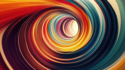 Obraz premium colorful swirling tunnel abstract art