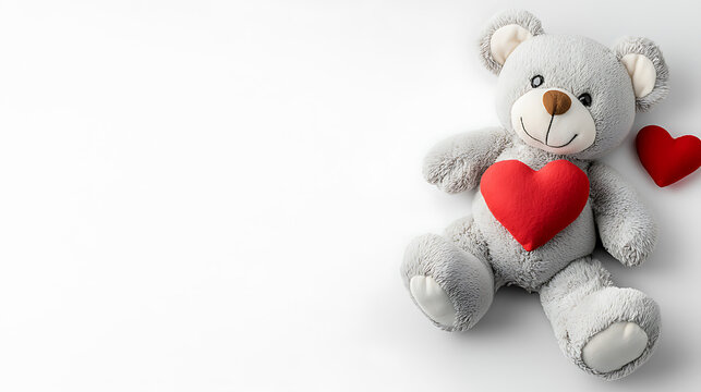 Emotional teddy bear gift for loved ones cozy room photography heartwarming close-up affectionate gesture