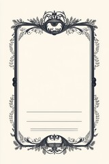 Frame with decorations for certificate and award template.