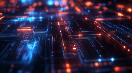 Obraz premium abstract futuristic technology background