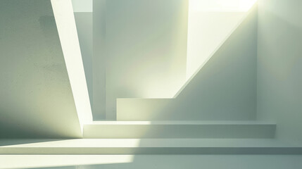 Obraz premium Empty hotel corridor with open door and clean, modern interior design