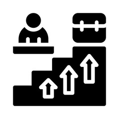 career development glyph icon