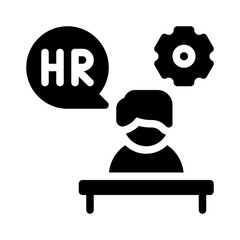 Process glyph icon