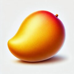 Mango isolated white background 