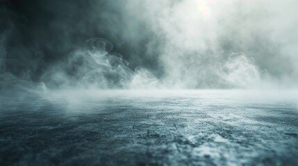 Mysterious Foggy Landscape: A Moody Atmosphere