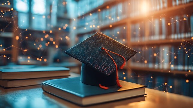 Inspiring graduation celebration academic achievements at the library