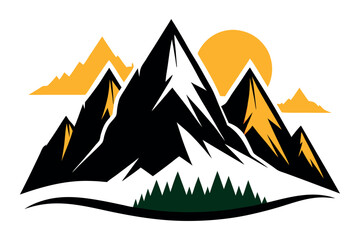 mountain landscape illustration