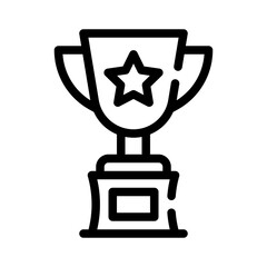 Trophy line icon