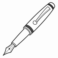  Pen icon vector art illustration