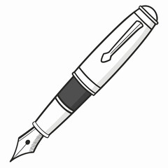 Naklejka premium Pen icon vector art illustration