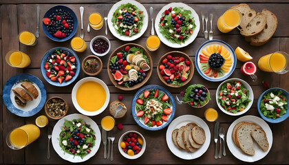 A Colorful and Healthy Feast Fresh Fruit and Vegetable Salads for a Vibrant Meal