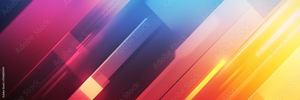 Poster vibrant abstract diagonal stripes: dynamic and energetic, this image features bold diagonal stripes 