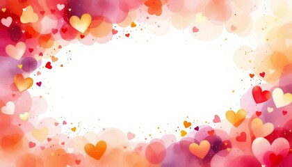 Romantic Hearts Banner Design perfect for Valentines Day