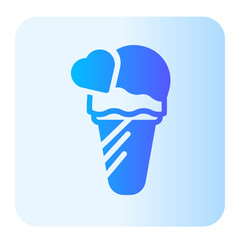 ice cream gradient icon