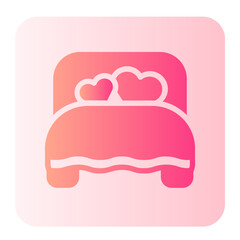 bedroom gradient icon