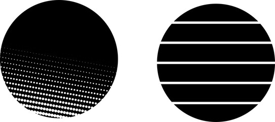 Old retro vintage sun circle. Vector sunset sunrise design logo.