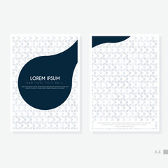Modern cover design set. Blue, white abstract line pattern. Creative wavy stripe vector collection for business background, certificate, contemporary.
