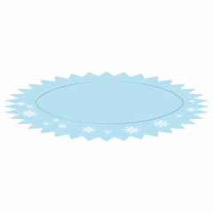 Blue Snowflake Decorative Background Template