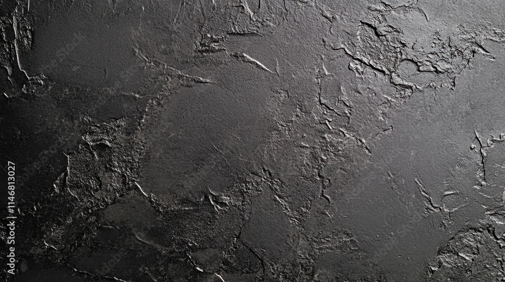 Poster textured black surface with subtle patterns and depth details