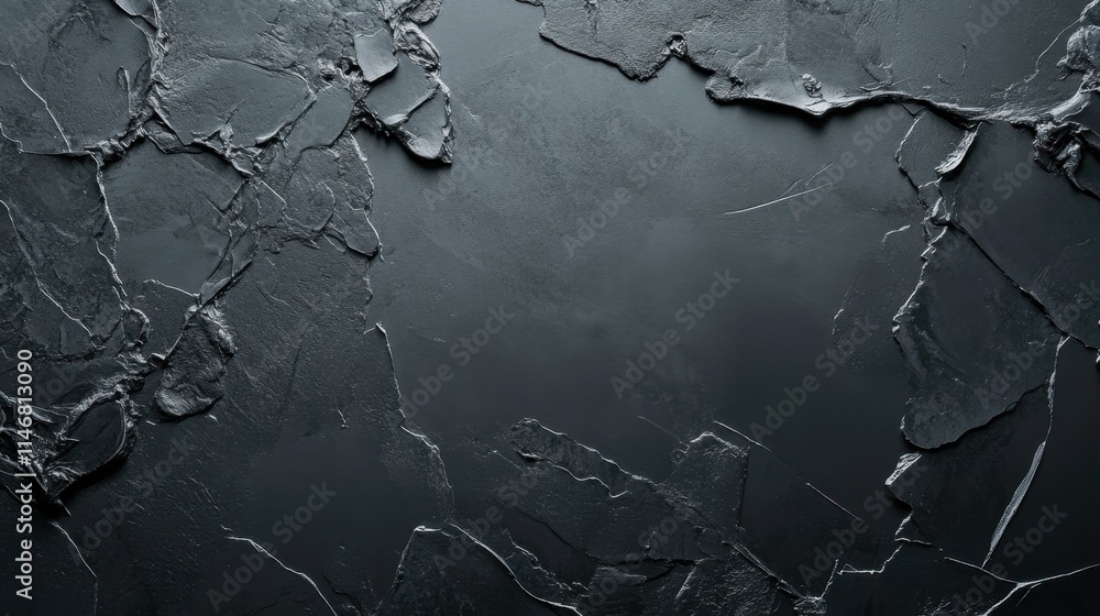 Poster dark textured surface with cracks and rough edges for background use