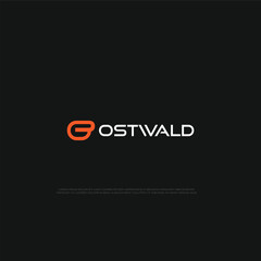 O letter logo design for your business. stock illustration