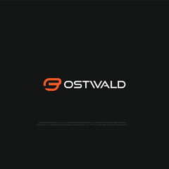 O letter logo design for your business. stock illustration