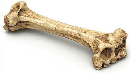 A realistic depiction of a large animal bone, possibly used as a chew toy for pets.