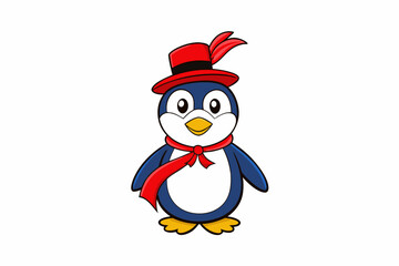 snowman with christmas hat