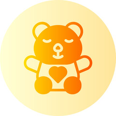 Teddy Bear gradient icon