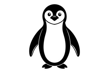 penguin cartoon isolated on white