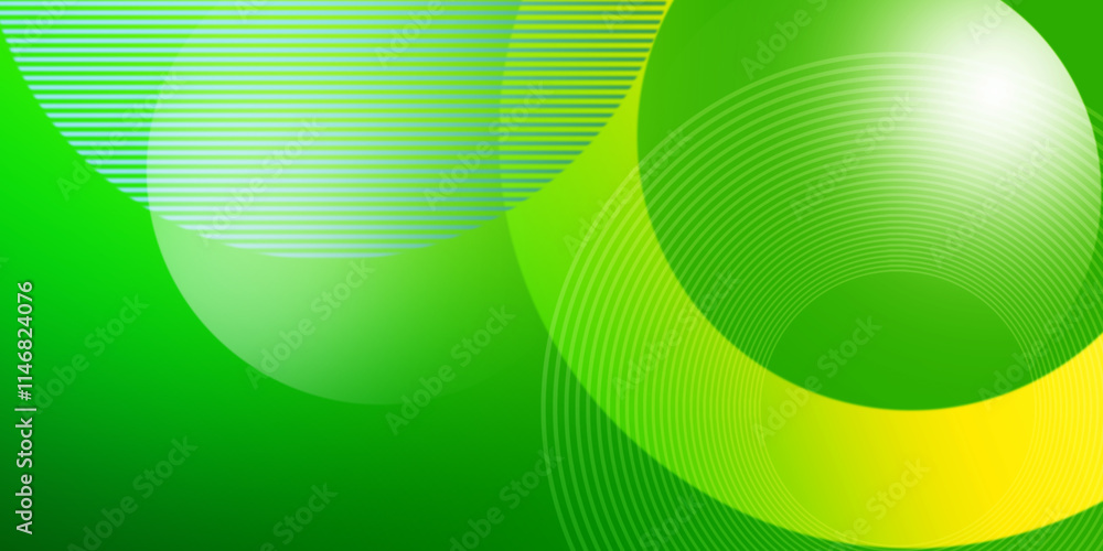 Poster abstract overlapping lines and circles geometric background with gradient colors