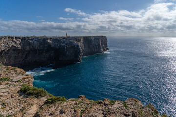 Steilk&uuml;ste mit Leuchtturm Portugal Sagres