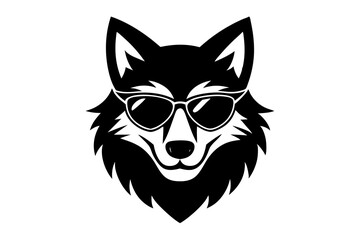 wolf head vector