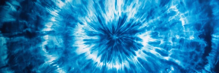 Blue Tie Dye Background, Showing Smooth Gradients and Modern Abstract Art
