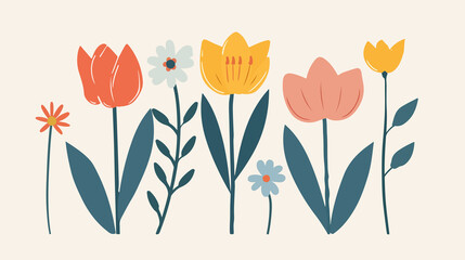 Vibrant Flower Vector Illustration for Print and Web Design